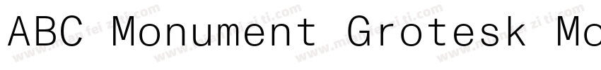 ABC Monument Grotesk Mono字体转换